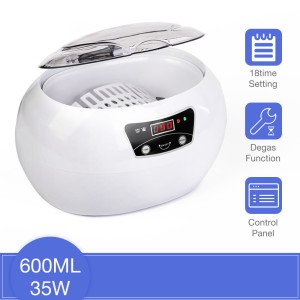 Ultrasoniczna myjka do biżuterii - okularów -  protez - zegarków - 600ml