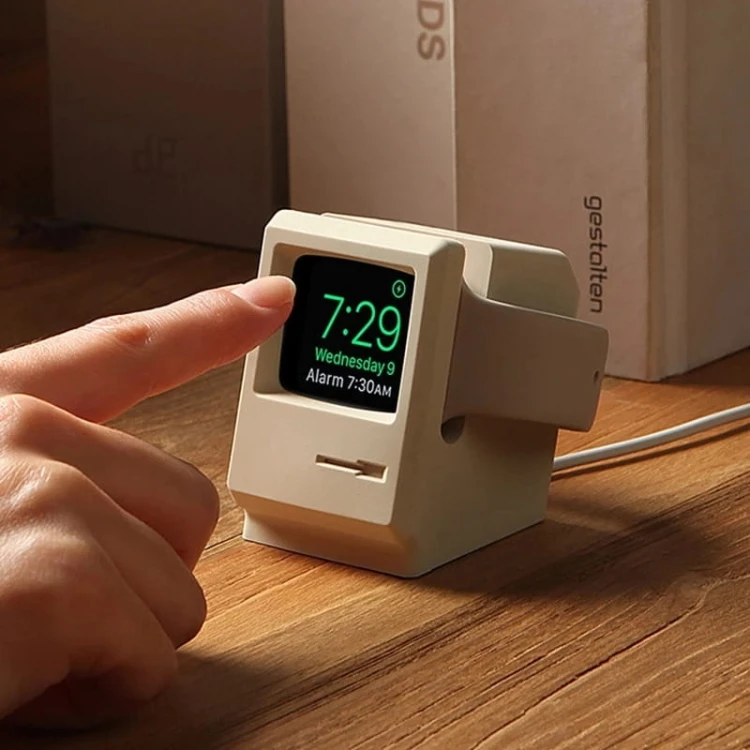 Podstawka pod ładowarke iWatch - Apple Watch 7 6 5 4 - w stylu retro komputera - main.jpeg