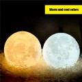 Moon - Lampka nocna do sypialni w kształcie księzyca - Ciepły i Zimny kolor LED - Idealna dla dzieci! - pokaz swiatla.jpeg