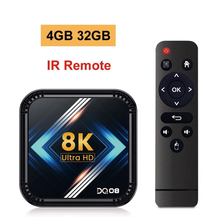 DQ08 RK3528 Smart TV Box Android - Android 13 - HDR10+ - Quad Core 4K - 8K - Sterowanie głosem-4GB-32GB-IR.jpeg