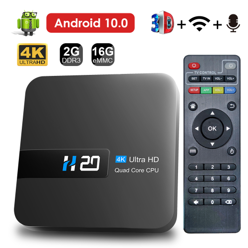H20 - Smart Android TV Box - Android 10.0 - 4K HD - H.265 Media Player - 2GB RAM  16GB - MAIN 2.png