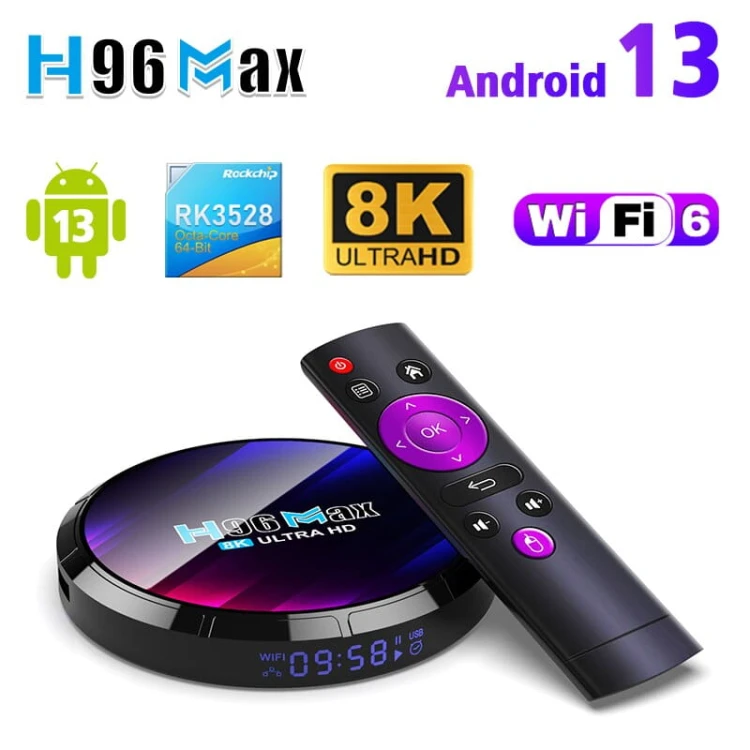 H96MAX RK3528 - Smart TV Box Android - 2.4G5GHz WiFi6 - BT5.0 - 4K Video - MAIN.jpeg