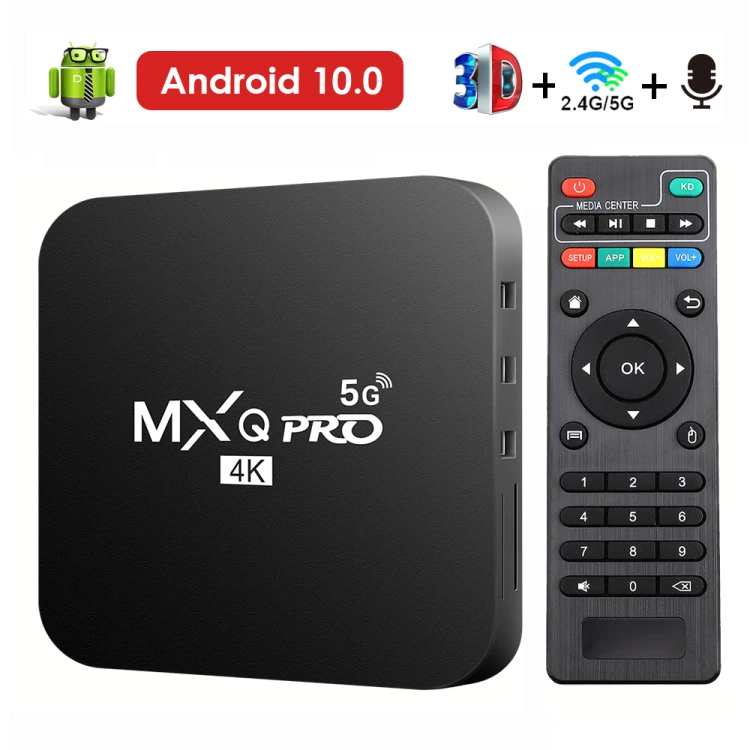 MXQ-PRO - Smart TV Box Android - Android 10.0 - 4K HD - 2.45G Dual-WIFI - 3D Video - 1GB RAM-8GBROM  - Main.png