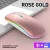 Icem - Mała ergonomiczna mysz bezprzewodowa - RGB - Bluetooth - USB - Klawiatura - Kolor Rose Gold.webp