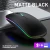 Icem - Mała ergonomiczna mysz bezprzewodowa - RGB - Bluetooth - USB - Klawiatura -  - Kolor Czarny Mat.webp