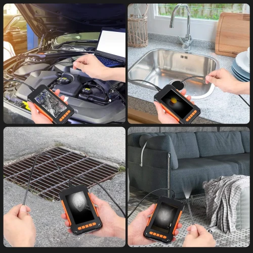 InduEndo - Przemysłowa kamera endoskopowa z ekranem 4.3 - 1080 IPS - LED - Długość 2M  5M - gdzie zastosowac.webp