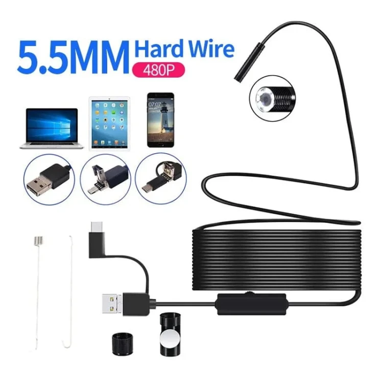 Inspect - Mini Kamera endoskopowa do telefonu - 480p - LED - Długość 1M  1.5M - Soczewka 5.5MM  7MM - main 5.jpg