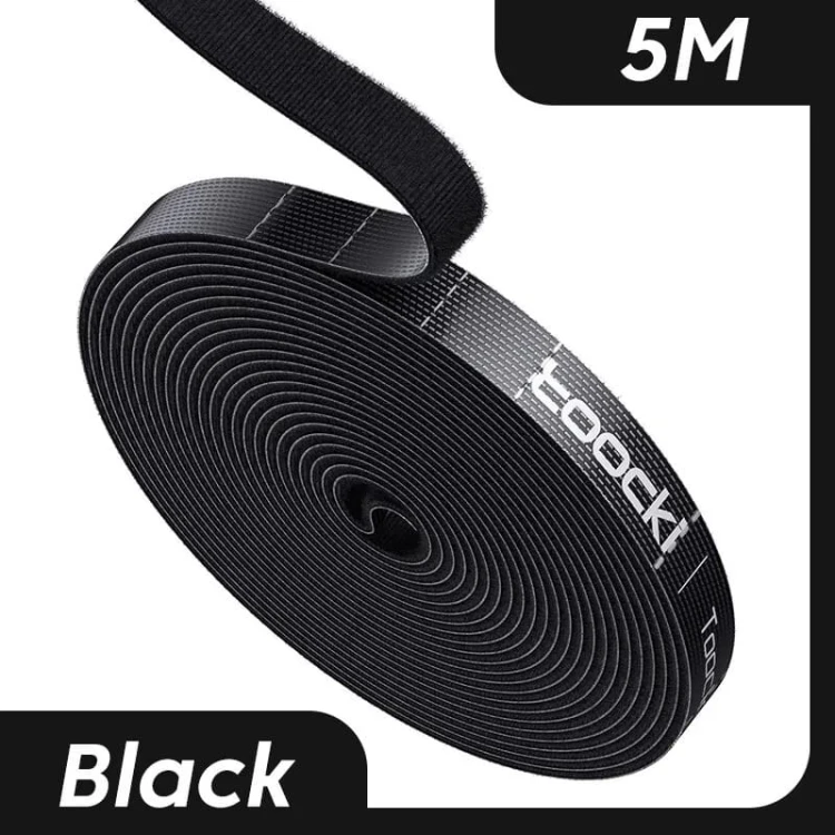 Velcro - Organizer na kable - na rzepy - 10mm - długość 5m - czarny.jpeg