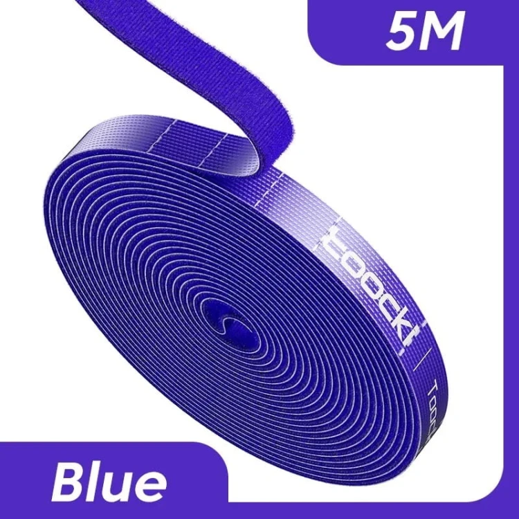 Velcro - Organizer na kable - na rzepy - 10mm - długość 5m - niebieski.jpeg