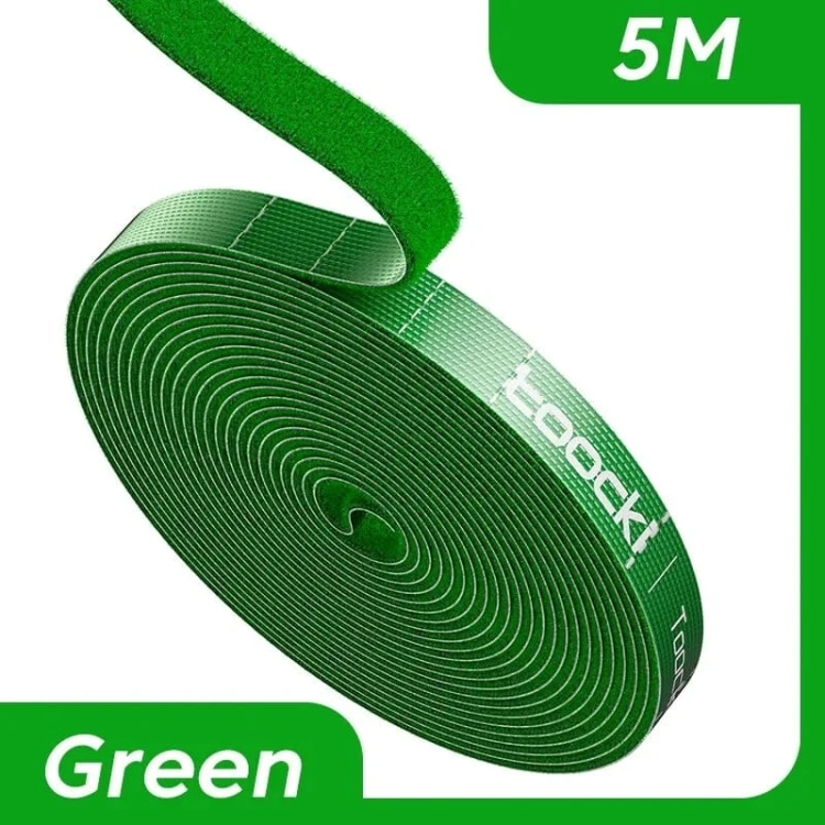 Velcro - Organizer na kable - na rzepy - 10mm - długość 5m - zielony.jpeg