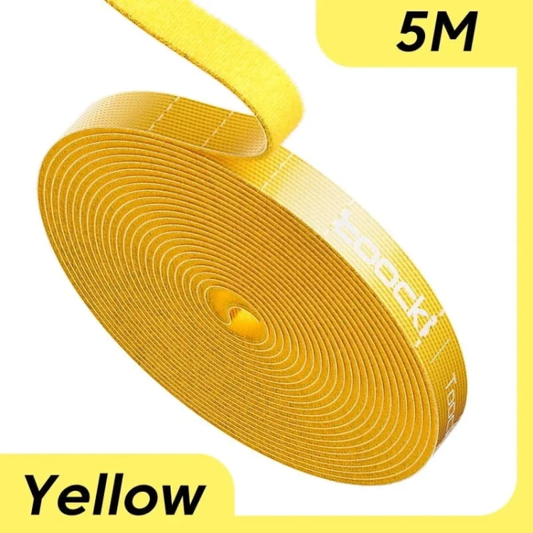 Velcro - Organizer na kable - na rzepy - 10mm - długość 5m - żółty.jpeg