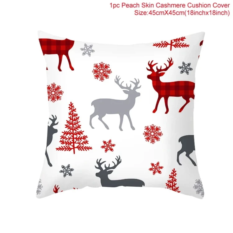 Yule - Poszewka na poduszkę świąteczna 45x45cm - piękne świąteczne wzory - Deer IV.jpeg