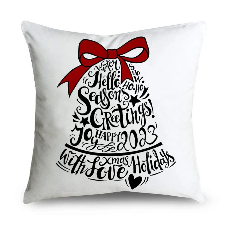 Yule - Poszewka na poduszkę świąteczna 45x45cm - piękne świąteczne wzory - Christmas Bell.jpeg