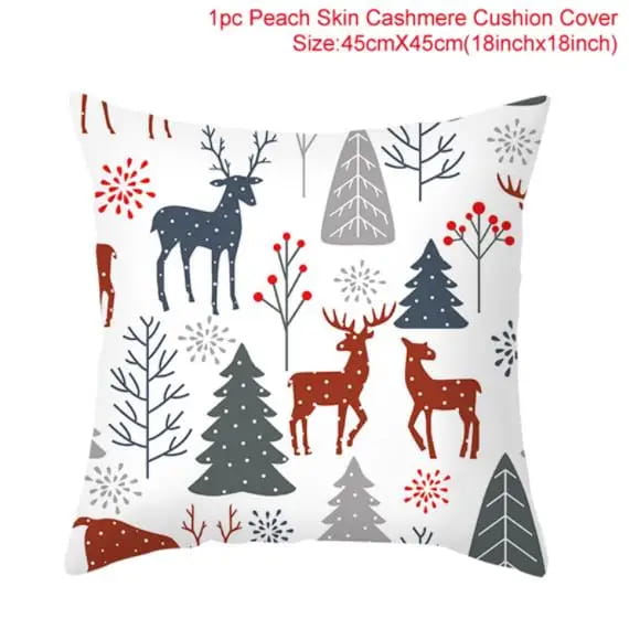 Yule - Poszewka na poduszkę świąteczna 45x45cm - piękne świąteczne wzory - Deer II.jpeg