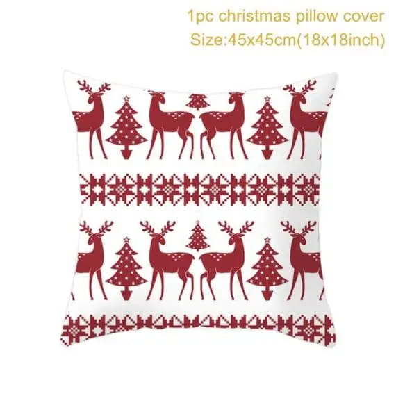 Yule - Poszewka na poduszkę świąteczna 45x45cm - piękne świąteczne wzory - Deer.jpeg