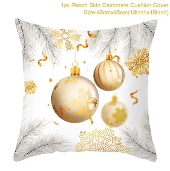 Yule - Poszewka na poduszkę świąteczna 45x45cm - piękne świąteczne wzory - Baubles.jpeg