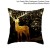 Yule - Poszewka na poduszkę świąteczna 45x45cm - piękne świąteczne wzory - Golden Deer.jpeg