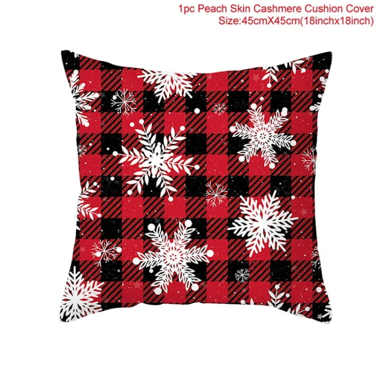 Yule - Poszewka na poduszkę świąteczna 45x45cm - piękne świąteczne wzory - Snowflakes.jpeg