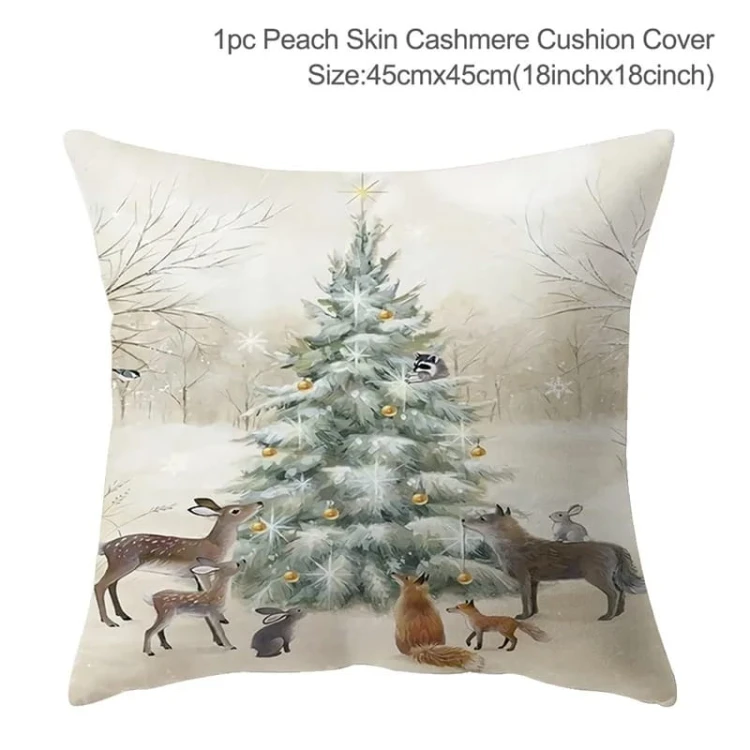Yule - Poszewka na poduszkę świąteczna 45x45cm - piękne świąteczne wzory - Christmas Tree.jpeg