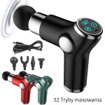 Mini Masażer - 32 Tryby Masowania - Czarny