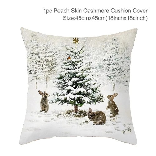 Yule - Poszewka na poduszkę świąteczna 45x45cm - piękne świąteczne wzory - Christmas Tree II.jpeg