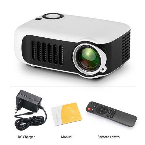 MinProject - Mini projektor domowy - 3D LED - 4K - 1080P - HD - Smart TV BOX - Biały.jpeg