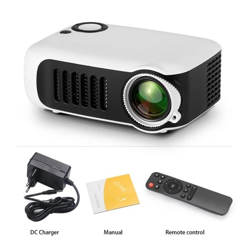 MinProject - Mini projektor domowy - 3D LED - 4K - 1080P - HD - Smart TV BOX - Biały.jpeg