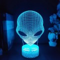 Alien - Lampka nocna 3D - 7 kolorów - idealna dla chłopca - Lava.jpeg