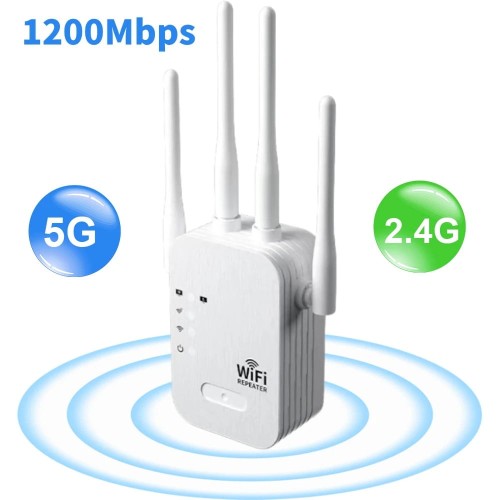 RiPit - Wzmacniacz zasięgu WIFI 2.4GHz - 5GHz - Repeater 1200Mbps - 4 anteny.jpeg