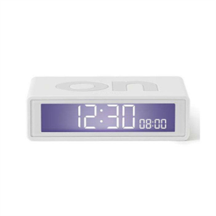 Lexon Flip+ Travel Budzik sterowany radiowo biały-white LR151W9 - main.png