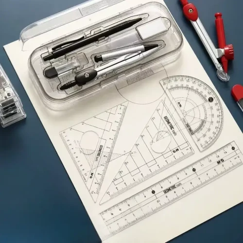 Zestaw geometryczny szkolny 8 szt. - showcase.webp