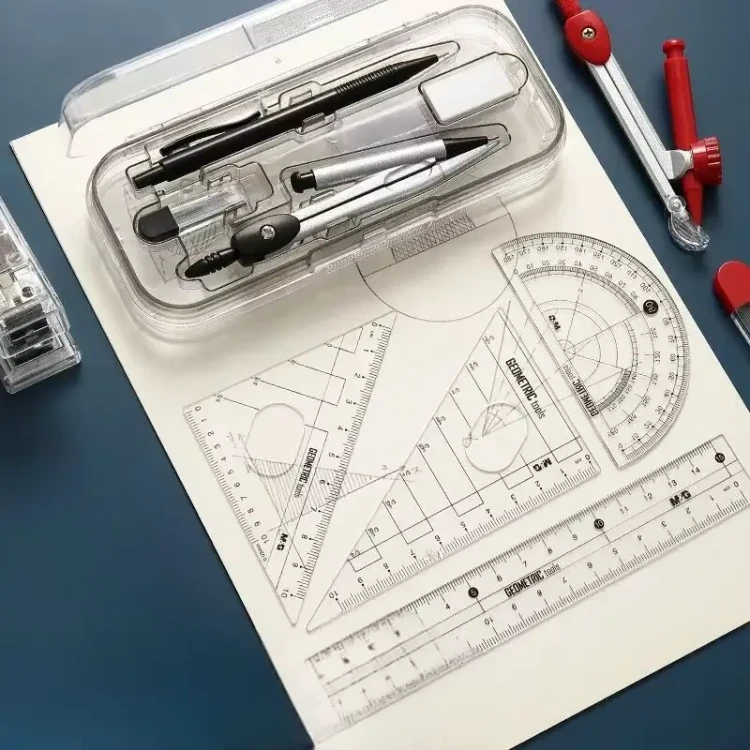 Zestaw geometryczny szkolny 8 szt. - showcase.webp