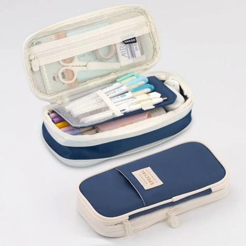 Duży Piórnik Bez Wyposażenia - rozszerzający się - Niebieski.jpeg