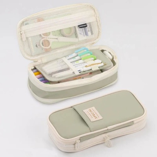 Duży Piórnik Bez Wyposażenia - rozszerzający się - Zielony.jpeg