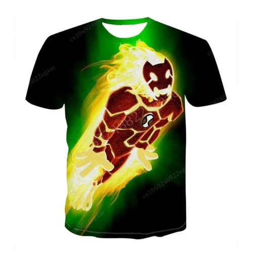 Koszulka dla dzieci - Ben 10 - DRUK 3D - Czerwony.jpeg