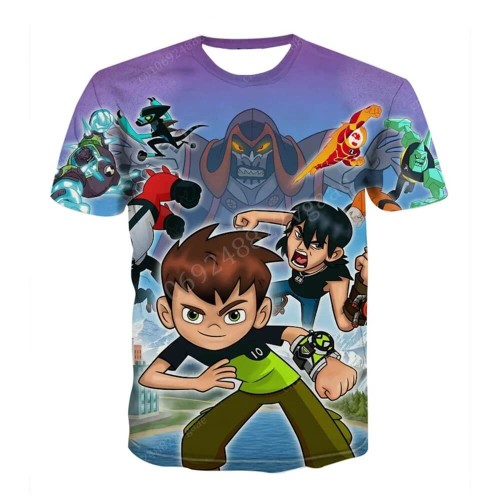 Koszulka dla dzieci - Ben 10 - DRUK 3D - Fioletowy.jpeg