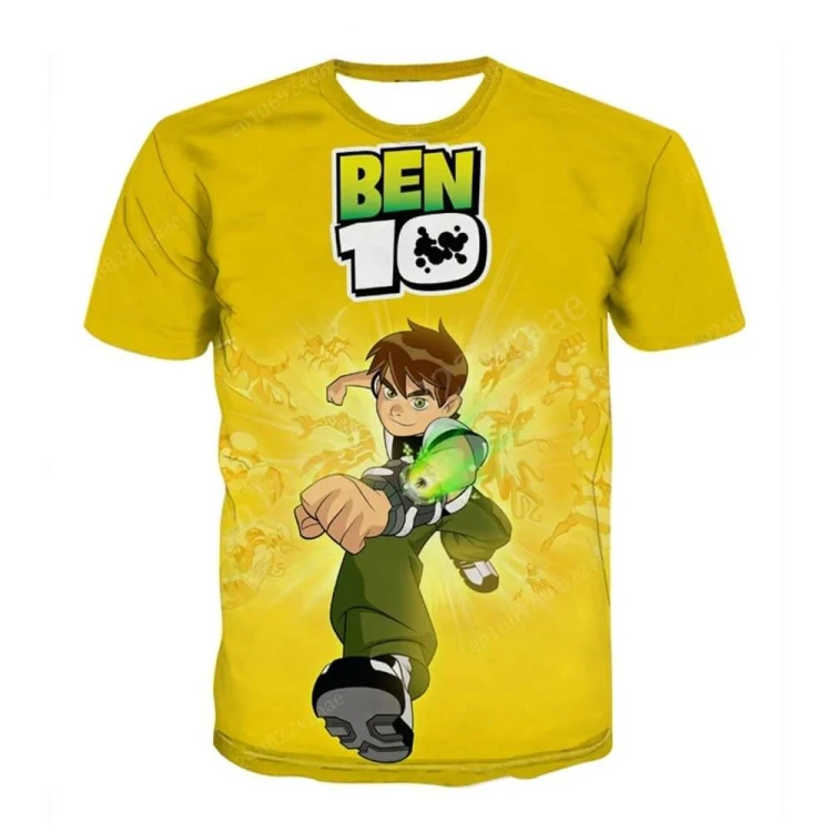 Koszulka dla dzieci - Ben 10 - DRUK 3D - Żółty.jpeg
