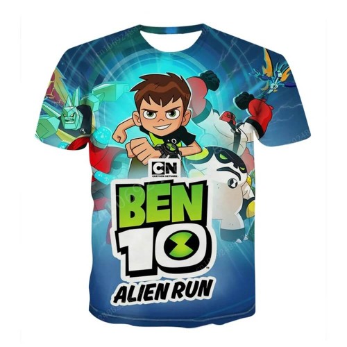 Koszulka dla dzieci - Ben 10 - DRUK 3D - Niebieski.jpeg