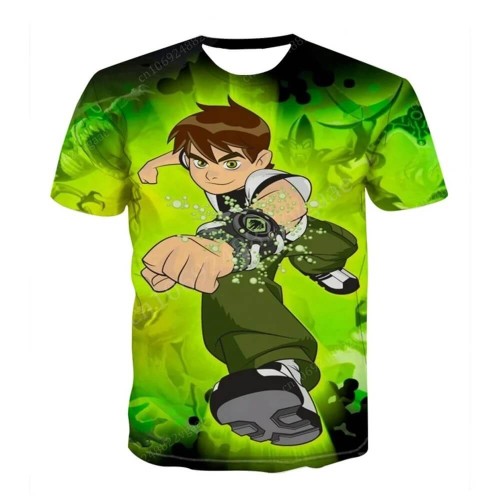 Koszulka dla dzieci - Ben 10 - DRUK 3D - Zielony.jpeg