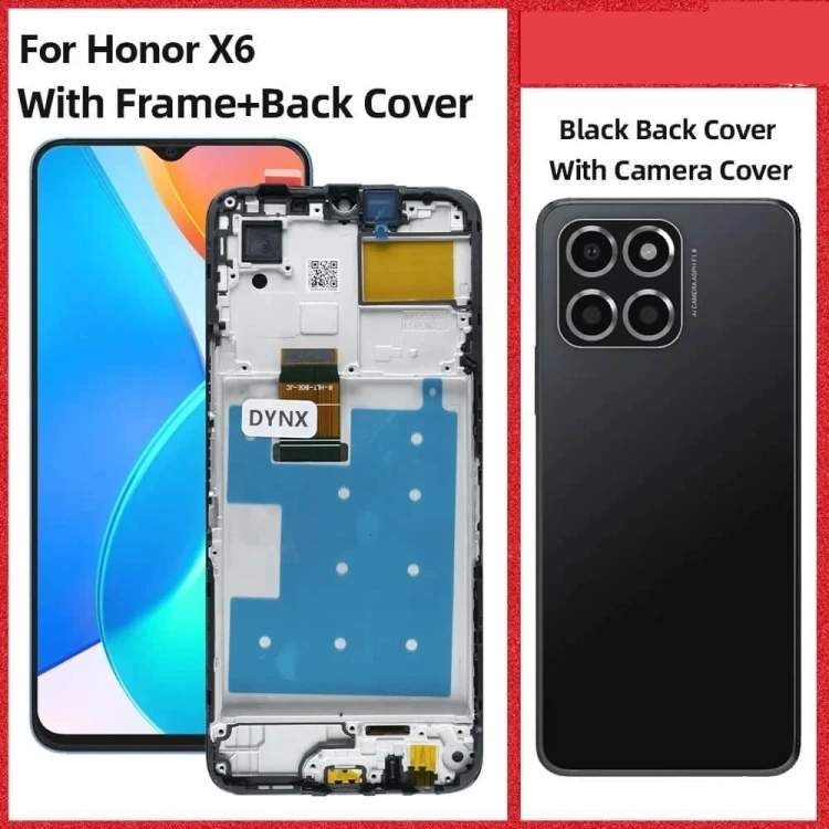 Honor X6 LCD DIGITIZER Ekran - z ramką - czarna obudowa.jpeg