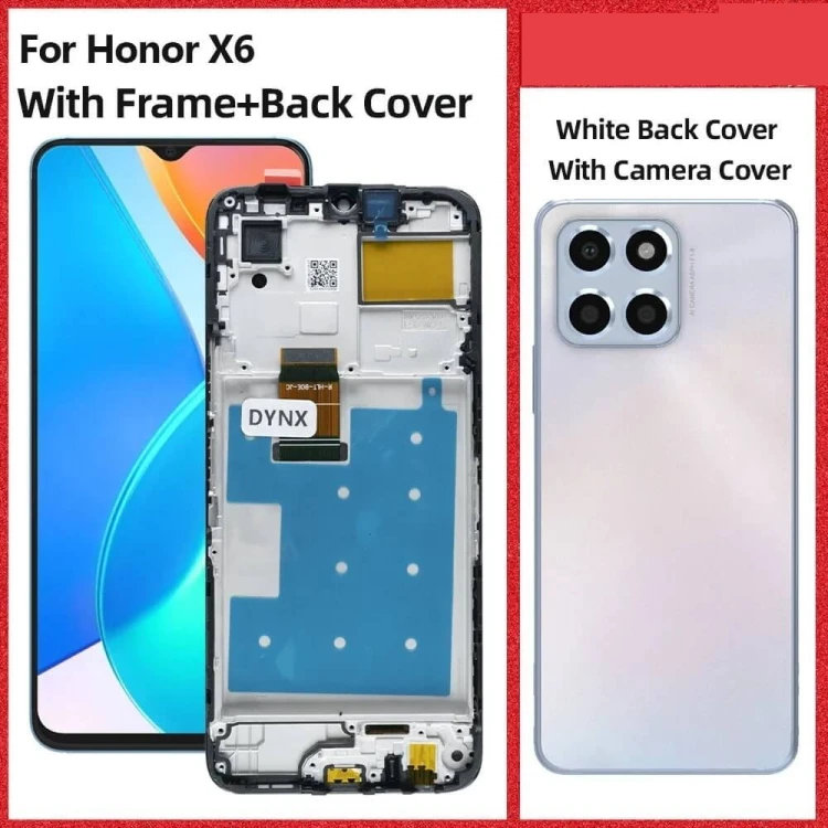 Honor X6 LCD DIGITIZER Ekran - z ramką - jasna obudowa.jpeg