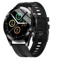 Inteligentny zegarek smartwatch męski FIT Bluetooth Android Apple - SREBRNO CZARNY.jpg