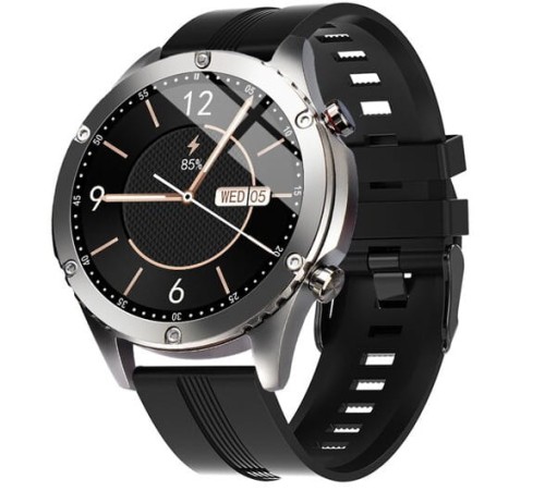 Inteligentny zegarek smartwatch męski FIT Bluetooth Android Apple - CZARNY.jpg