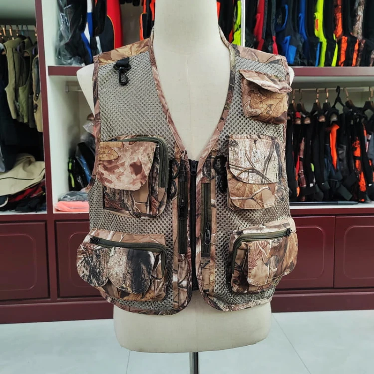 Kamizelka Wędkarska Camo 5 - kamuflaz - Wodoodporna.jpg