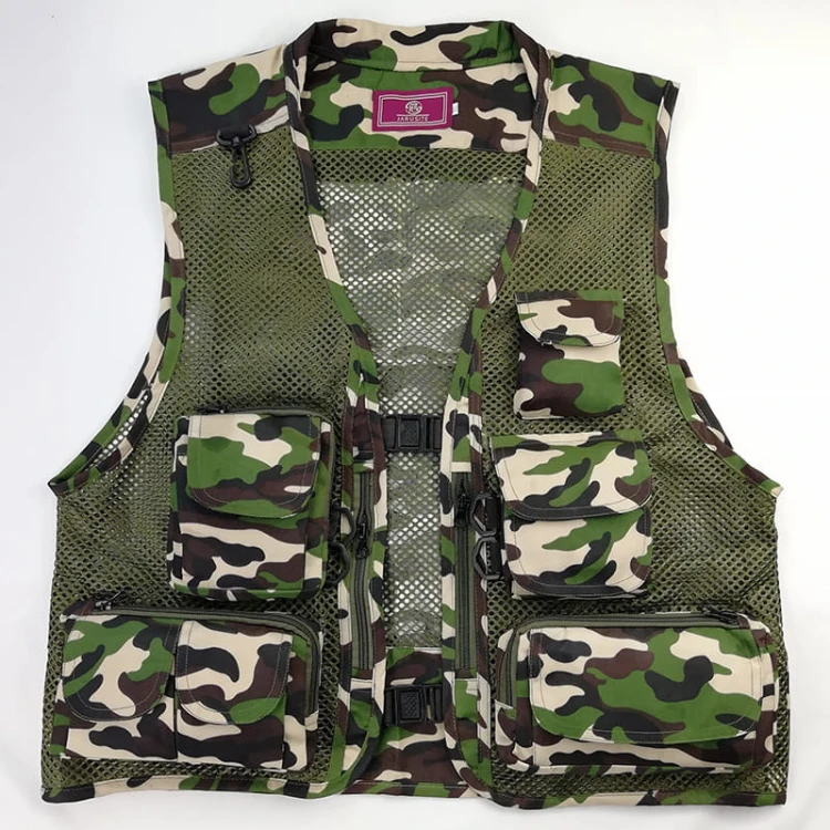 Kamizelka Wędkarska Camo - kamuflaz - Wodoodporna.jpg