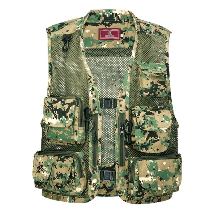 Kamizelka Wędkarska Camo 4 - kamuflaz - Wodoodporna.jpg