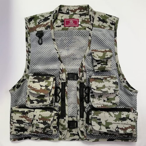 Kamizelka Wędkarska Camo 2 - kamuflaz - Wodoodporna.jpg