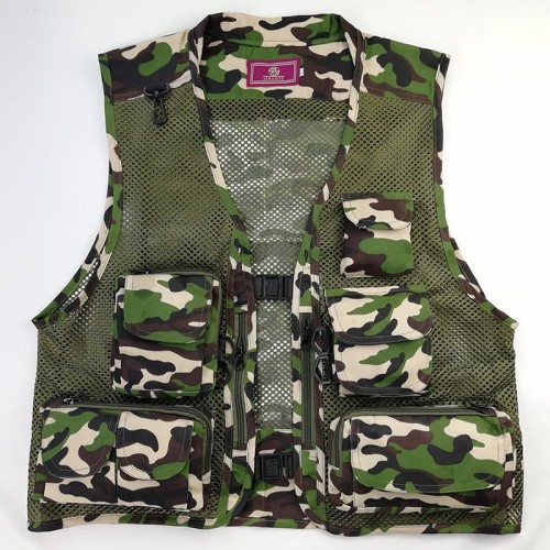 Kamizelka Wędkarska Camo - kamuflaz - Wodoodporna.jpg