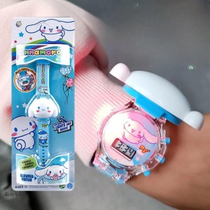 Zegarek Dziecięcy Cinnamoroll Hello Kitty z Muzyką – Silikonowy Pasek, Prezent Urodzinowy
