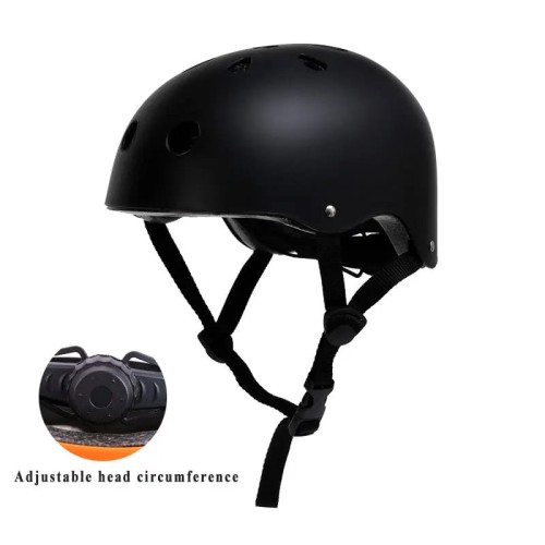 Kask-sportowy-dla-dzieci-i-dorosłych-Rower-hulajnoga-elektryczna-rolki-deskorolka-5-kolorów-300g-Czarny